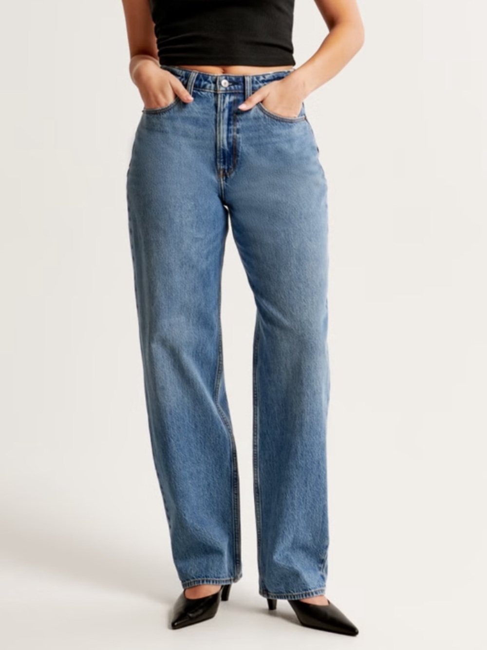 Abercrombie The Taper Jean in Curve Love, 29 short